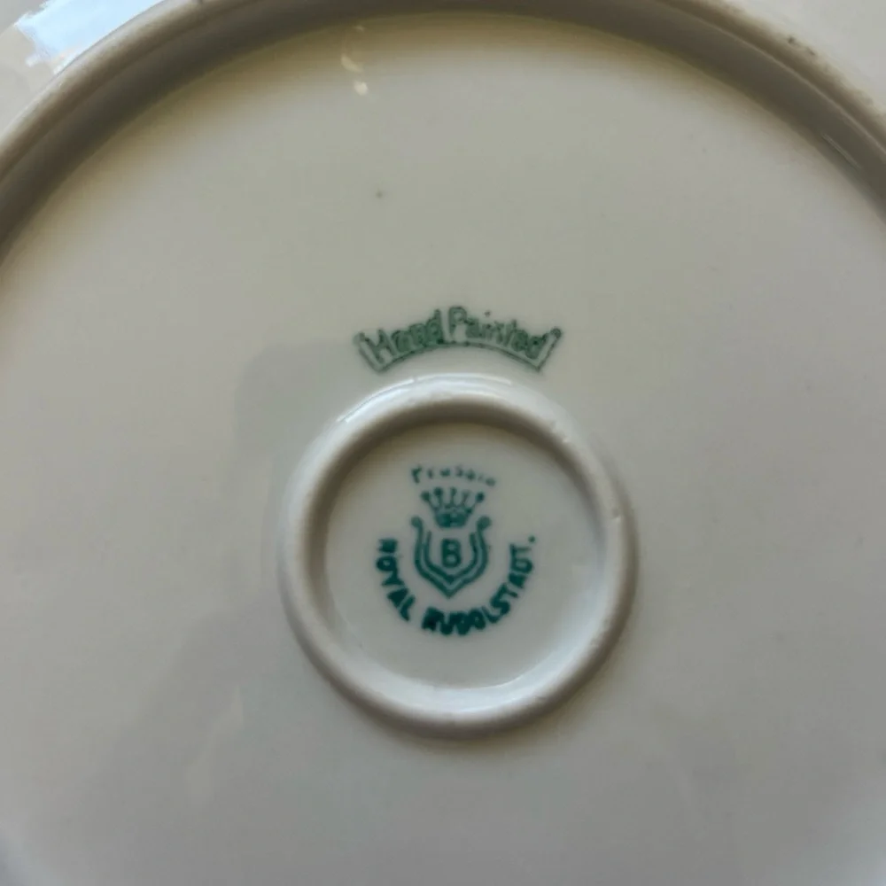 Antique Prussia Royal Rudolstadt Handpainted 8 1/2